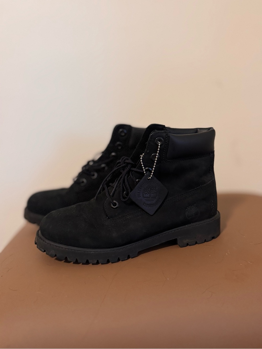 Timberland Women's Black Lace-Up Suede Ankle Boots